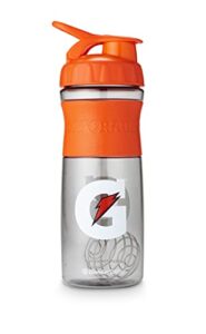 gatorade blenderbottle shaker bottle, bpa free, great for pre workout and protein shakes, 28 ounce
