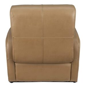 RecPro Charles RV Gaming Chair Ottoman Conversion | Built-in Storage | RV Furniture | Great for Teens | Toffee