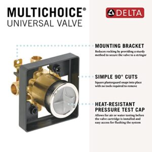Delta Faucet R10000-UNBX MultiChoice Universal Tub and Shower Valve Body for Tub Faucet Trim Kits , Black