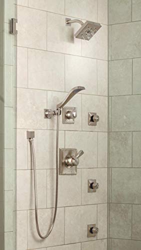 Delta Faucet Dryden 17 Series Dual-Function Shower Trim Kit with Single-Spray Touch-Clean Shower Head, Stainless, 2.0 GPM Water Flow, T17251-SS-WE (Valve Not Included)