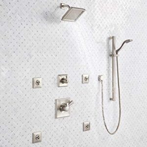 Delta Faucet Dryden 17 Series Dual-Function Shower Trim Kit with Single-Spray Touch-Clean Shower Head, Stainless, 2.0 GPM Water Flow, T17251-SS-WE (Valve Not Included)