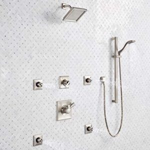 Delta Faucet Dryden 17 Series Dual-Function Shower Trim Kit with Single-Spray Touch-Clean Shower Head, Stainless, 2.0 GPM Water Flow, T17251-SS-WE (Valve Not Included)