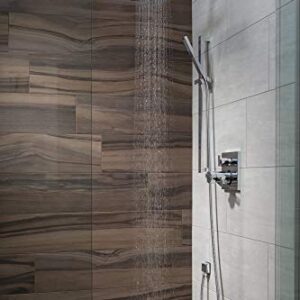 Delta Faucet Rain Shower Head, Rainfall Shower Head, Matte Black Shower Head Rainfall, Metal Shower Head, Ceiling Mount Shower Head, Matte Black RP62955BL