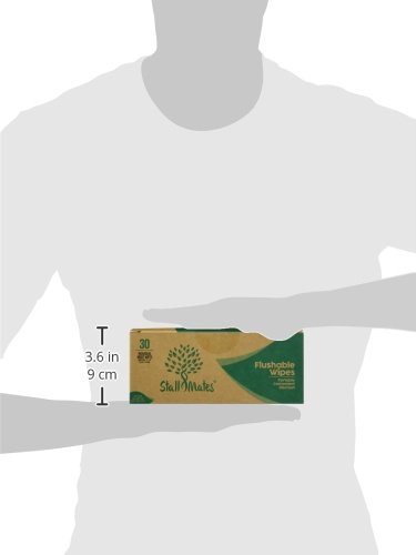 Stall Mates Wipes: Flushable, individually wrapped wipes for travel. Unscented with Vitamin-E & Aloe (30 on-the-go singles)