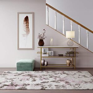 cosmoliving by cosmopolitan anne area rug, pink elegance