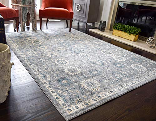 CosmoLiving Patricia Collection Area Rug 8'0"x10'0" Cool Gray