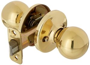 kwikset 92001-516 security polo passage knob, polished brass