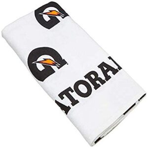 gatorade g towel, 22″ x 42″, cotton, white/black/orange