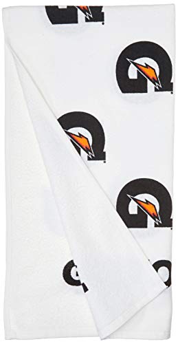 Gatorade G Towel, 22" x 42", Cotton, White/Black/Orange