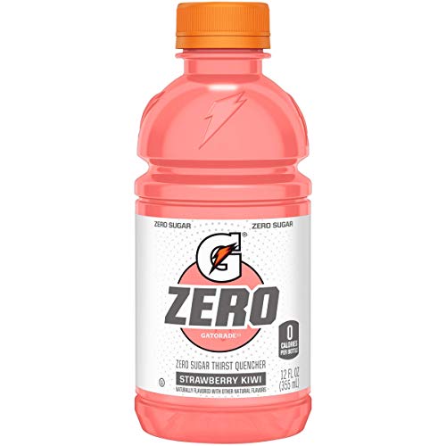 Gatorade G Zero Thirst Quencher, Strawberry Kiwi, 12oz Bottles (6 Pack)