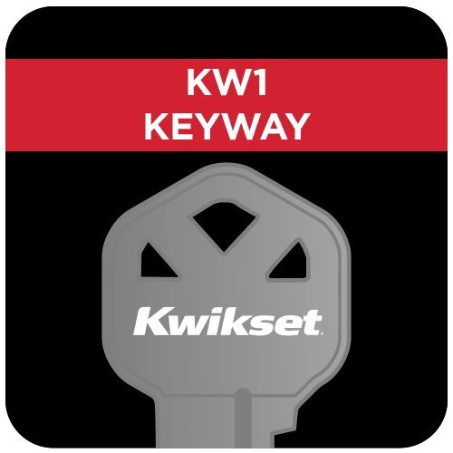 Kwikset Cameron Keyed Entry Door Knob and Single Cylinder Deadbolt Combo Pack with Microban Antimicrobial Protection featuring SmartKey Security in Satin Nickel