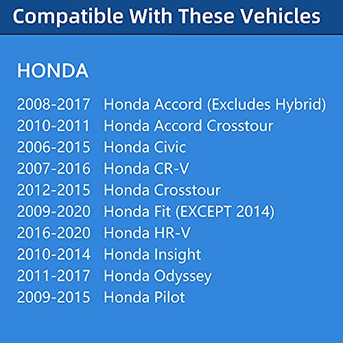 Gas Cap, Fuel Cap For Honda Civic, Accord, Pilot, CRV/CR-V, Crosstour, Fit, Odyssey, Insight, HRV/HR-V, Replaces 17670-T3W-A01,2007,2008,2009,2010,2011,2012,2013,2014,2015,2016,2017,2018,2019,2020