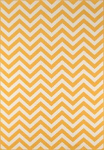 momeni rugs baja collection area rug, 7’10” x 10’10”, yellow