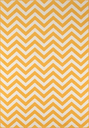 Momeni Rugs Baja Collection Area Rug, 7'10" x 10'10", Yellow