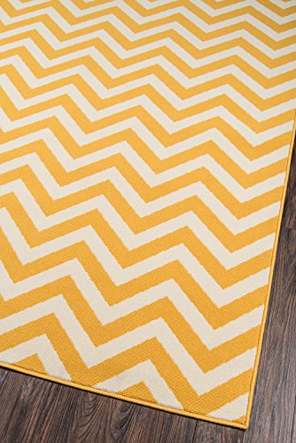 Momeni Rugs Baja Collection Area Rug, 7'10" x 10'10", Yellow