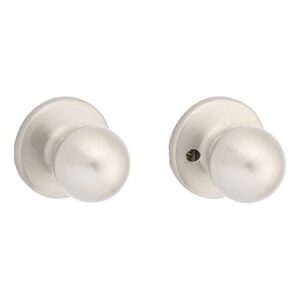 Kwikset 92001-518 Polo Hall and Closet Door Knob in Satin Nickel