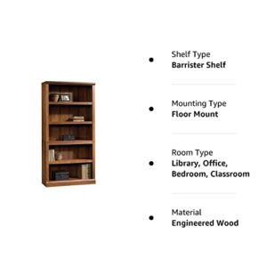 Sauder Select Collection 5-Shelf Bookcase, Washington Cherry finish