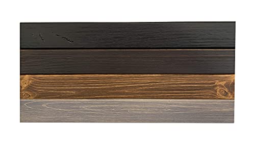 Joel’s Antiques, 2" Thick x 12" Deep, Floating Shelf, Heavy Duty, Easy Hang, Solid Wood, Rustic/Contemporary, USA Handmade, 60", Medium Brown