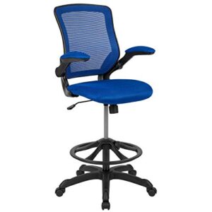 flash furniture office seating, 27″w x 27″d x 42″ – 49.5″h, blue