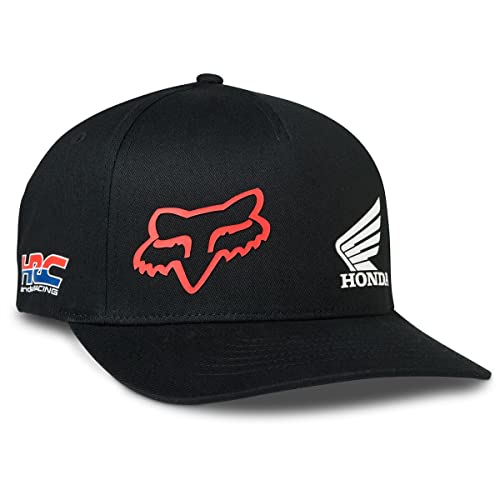 Fox Racing mens FOX X HONDA FLEXFIT HAT, Black, Small