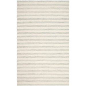 SAFAVIEH Dhurries Collection 2'6" x 10' Light Blue/Ivory DHU575G Handmade Flatweave Premium Wool Runner Rug