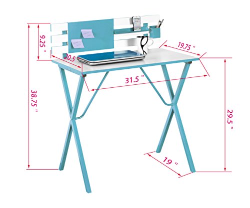 Kings Brand Furniture Kids Children's Computer Writing Desk, Red