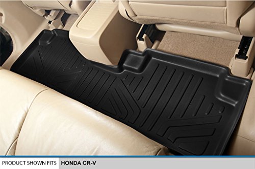 MAXLINER Floor Mats 2 Row Liner Set Black for 2007-2011 Honda CR-V