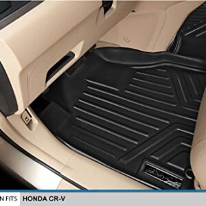 MAXLINER Floor Mats 2 Row Liner Set Black for 2007-2011 Honda CR-V