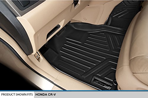 MAXLINER Floor Mats 2 Row Liner Set Black for 2007-2011 Honda CR-V