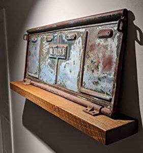 Joel's Antiques Floating Wall Shelf - 60-Inch Wood Decor & Long Shelf for Fireplace Mantel, Bookshelf, & Farmhouse - Wall-Mounted Rustic Stand, Wooden Hanging Display - Medium Brown, 60" x 8" x 2"