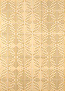 momeni rugs baja collection area rug, 5’3″ x 7’6″, yellow