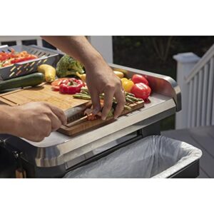 Cuisinart CPT-194 Outdoor Stainless Steel Grill Prep Table, Silver and Black