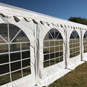 DELTA Canopies 32'x20' PVC Party Tent (FR) Wedding Canopy Shelter White - Fire Retardant