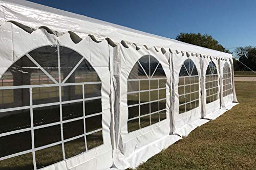 DELTA Canopies 32'x20' PVC Party Tent (FR) Wedding Canopy Shelter White - Fire Retardant