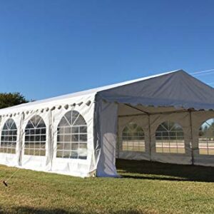 DELTA Canopies 32'x20' PVC Party Tent (FR) Wedding Canopy Shelter White - Fire Retardant