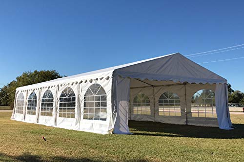 DELTA Canopies 32'x20' PVC Party Tent (FR) Wedding Canopy Shelter White - Fire Retardant