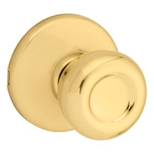 kwikset 92001-513 tylo hall & closet knob in polished brass