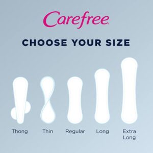 Carefree Acti-Fresh Thin Panty Liners, Extra Long, 93 Count (Pack of 1)