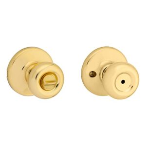 Kwikset 93001-870 Tylo Bed & Bath Knob in Polished Brass