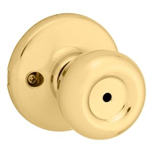 Kwikset 93001-870 Tylo Bed & Bath Knob in Polished Brass