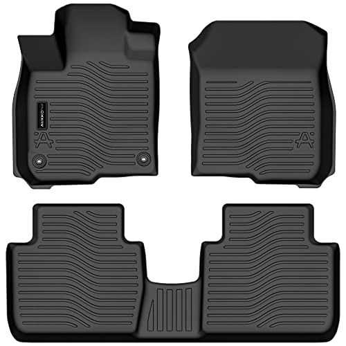 Auxko All Weather Floor Mats Fits for Honda HR-V 2023 TPE Rubber Liners All Season Guard Odorless Anti-Slip Mats for 1st & 2nd Row