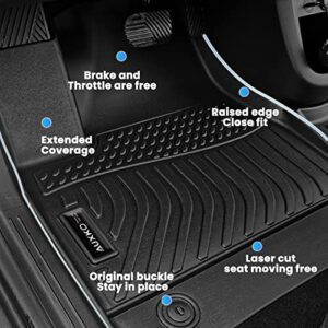 Auxko All Weather Floor Mats Fits for Honda HR-V 2023 TPE Rubber Liners All Season Guard Odorless Anti-Slip Mats for 1st & 2nd Row