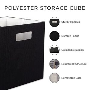 DII Poly-Cube Storage Collection Hard Sided, Collapsible Solid, Large, Aqua