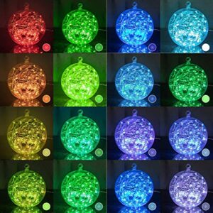 Minetom Color Changing Fairy String Lights: 66 Feet 200 Led Waterproof Twinkle Lights with Remote and Plug and 4 Light Modes for Craft Bedroom Ceiling Wedding Christmas 16 Colors