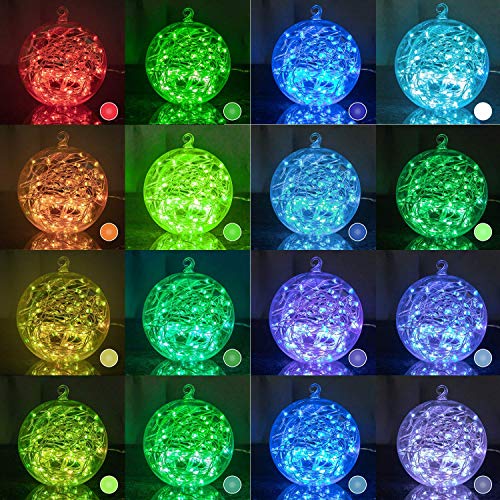 Minetom Color Changing Fairy String Lights: 66 Feet 200 Led Waterproof Twinkle Lights with Remote and Plug and 4 Light Modes for Craft Bedroom Ceiling Wedding Christmas 16 Colors