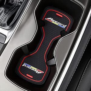 car cup holder coaster compatible with accord, absorbent cup holder insert coaster, anti-slip car cup holder mat for accord accessories, fit for honda accord 2018, 2019, 2020, 2021, 2022, 2023