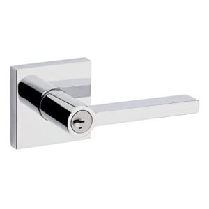 kwikset 91560-008 polished chrome halifax square keyed entry lever
