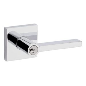 Kwikset 91560-008 Polished Chrome Halifax Square Keyed Entry Lever