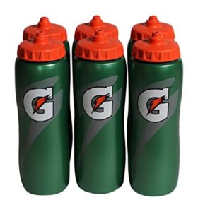 gatorade 32 oz squeeze water sports bottle – value pack of 6 – new easy grip design for 2014