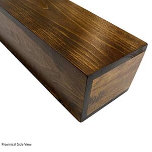 U Pick Size & Finish Rustic Wood Beam Floating Shelf Fireplace Mantel